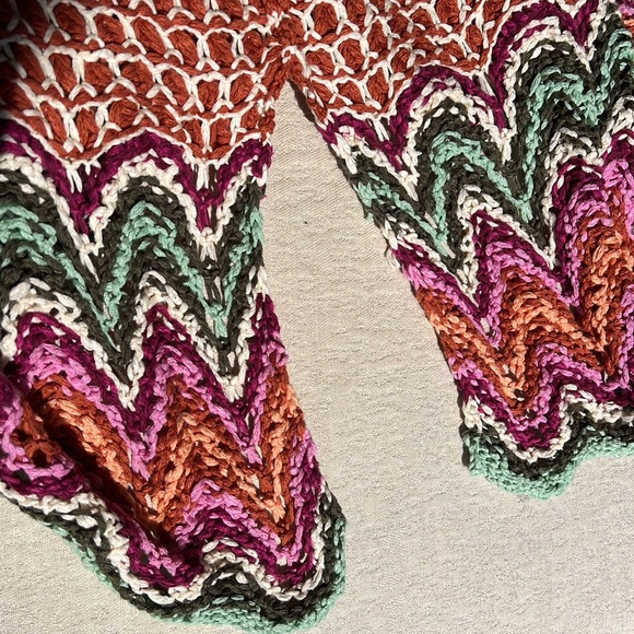 FREE PEOPLE OVERSIZED heatwave pullover cinnamon sage combo sweater - Picture 7 of 17